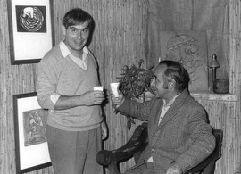 Antonio Barberi con Mino Maccari