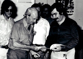 Antonio Barberi con Henry Moore